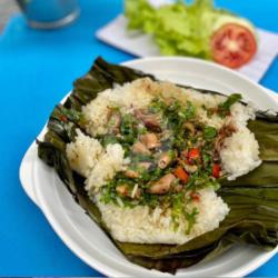 Nasi Bakar Cumi Asin