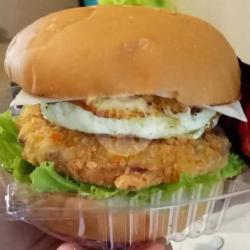 Chicken Burger Cheese Egg