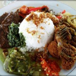 Nasi Rames Ayam Bakar