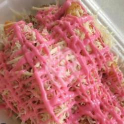 Pisang Goreng Keju Strawberry