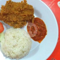 Nasi Lalapan Ayam Krispy