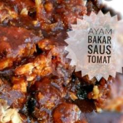 Ayam Bakar Banjar Saos Kecap Tomat   Nasi