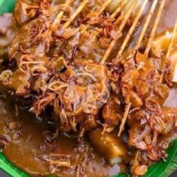 Sate Ayam Kuah Campur   Teh Es