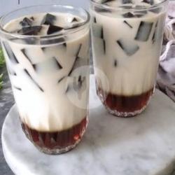 Es Cincau Serut Gula Merah Susu