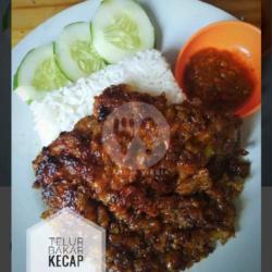 Nasi Telur Dadar Bakar  Sambel