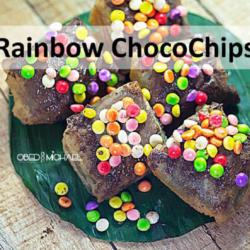 Pisang Coklat Rainbow Chips (isi 5 Pcs)