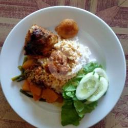 Nasi   Ikan Tenggiri Bakar   Perkedel