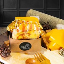 Cripsy Chicken Toast (varian Bread : Black, Blue, Original, Pandan)