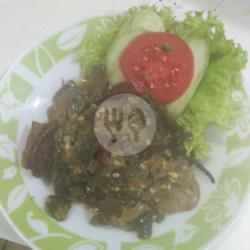 Belut Cabe Hijau   Nasi   Jengkol