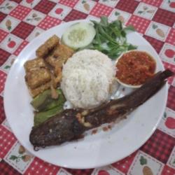 Sego Sambel Lele Tempe Terong