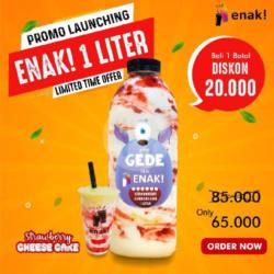 Promo 1 Liter Strawberry Cheesecake