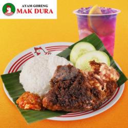 Paket Nasi Ayam Goreng Mak Dura   Pink Lemonade Tea