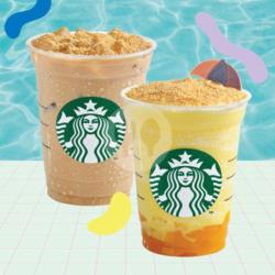 Mango On The Beach Frappuccino   Macadamia White Chocolate Latte