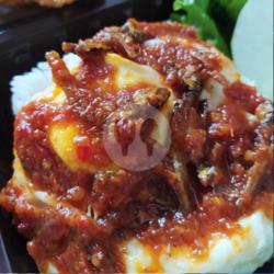 Telor Ceplok ( Sambel Sesuai Selera ) Teri / Bawang / Mattah