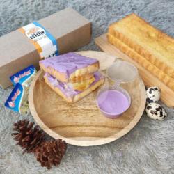 Taro Puff Pastry Dobel Topping