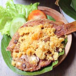 Nasi Nila Terong Goreng Kremes