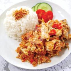 Nasi   Ayam Geprek Sayap / Paha Bawah   Teh