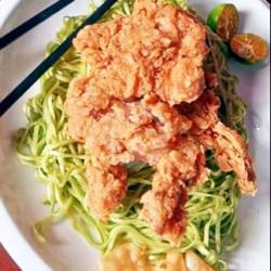 Mie Hijau Ayam Geprek