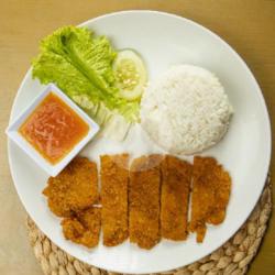 Nasi   Chiken Katsu Saos Blackpapper