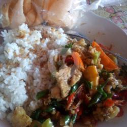 Nasi Oseng Tempe Lombok Ijo