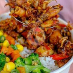 Rice Bowl Request ( Cumi, Udang, Ikan, Ceker, Paru )