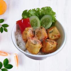 Chicken Egg Roll Rice Box