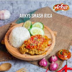 Arkys Smash Sambal Rica - Rica   Nasi