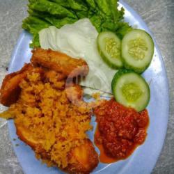 Pecel Ayam Kremes Paket Nasi Sambel Bajak
