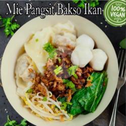 Mie Pangsit Bakso Ikan Vegan