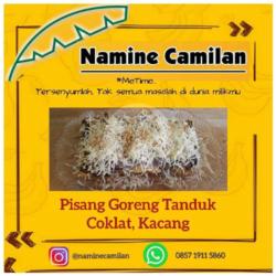 Pisang Goreng Tanduk Coklat Lumer   Kacang