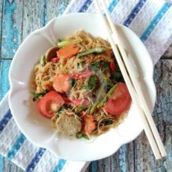 Bihun Goreng Sosis Bakso Telur