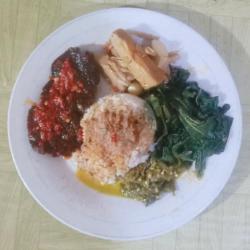 Nasi Paru Balado Komplit