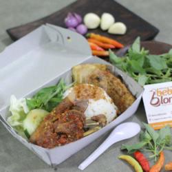 Bebek Penyet Tahu Tempe