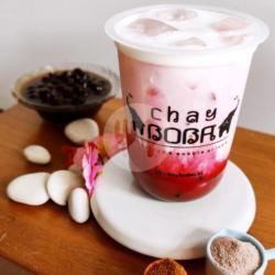 Red Velvet Macchiato   Boba