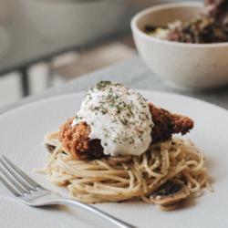 Pasta Chicken Crisp