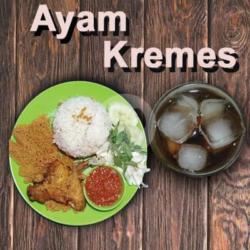 Ayam Kremes Sayap   Nasi   Es Teh