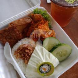 Nasi Ayam Geprek  Es