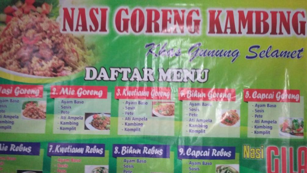 Nasi Goreng Kambing, Mitra Batik