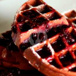 Waffle Red Velvet Keju