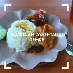 Sambelan Ayam  Tahu Tempe Nasi