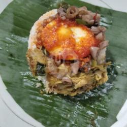 Nasi Bakar Spesial (telor Balado,ati Ampela,oreg)