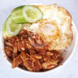 Ricebowl Ikan Tongkol Suwir Pedas