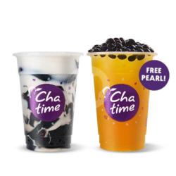 Paket B : Grass Jelly With Fresh Milk   Mango Green Tea