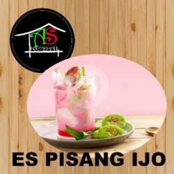 Es Pisang Ijo Toping Blue Mint