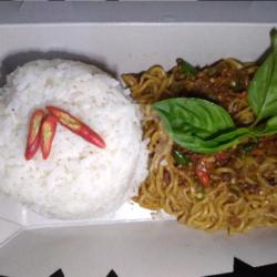 Mie Geprek   Telor   Nasi