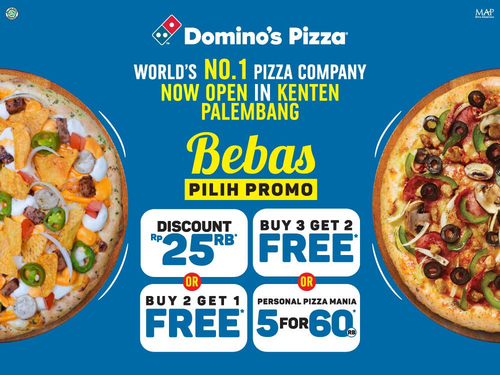 Daftar Harga Menu Delivery Domino's Pizza, Kenten Palembang, Palembang ...