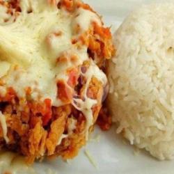 Nasi Ayam Geprek Mozarella