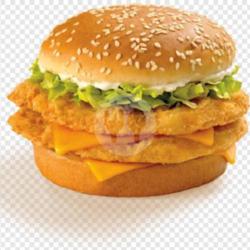 Double Patty Cheese Chicken Burger