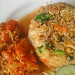 Nasi Goreng Chicken Geprek