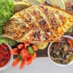 Ikan Putih Bakar   Nasi   Sup